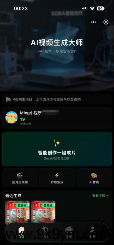 Sora2小程序源码带前端和后端