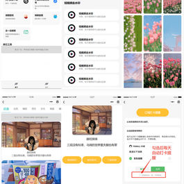 多接口带头像挂件制作短视频去水印微信小程序源码
