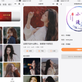姓氏头像制作生成头像组合微信小程序源码