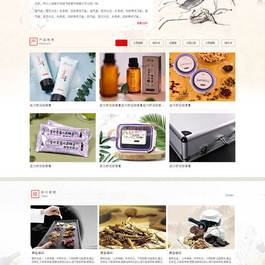 古典水墨风健康养生类网站静态html模板