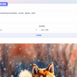 适用于彩虹工具箱程序的AI生成图文绘画插件工具