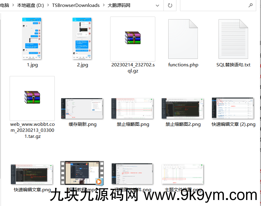  WordPress源码网整站5000条源码文章数据打包+数据库-带视频教程