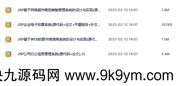 4个java毕业设计项目带源码和论文