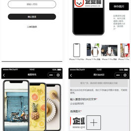 【亲测】简约黑色多功能去水印外卖流量主小程序