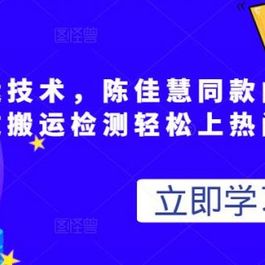 最新搬运技术视频替换，陈佳慧同款内录，轻松过搬运检测轻松上热门！