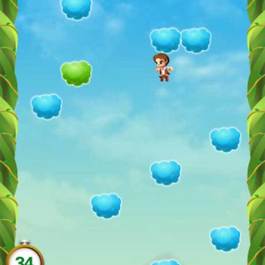 解压小游戏 有趣的跳高踩云彩游戏源码