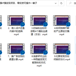 小淘原创:2022公众号强IP强变现项目 零投资可操作一辈子