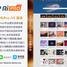 wordpress专业虚拟资源主题ripro-v5-8.3开心版主题源码