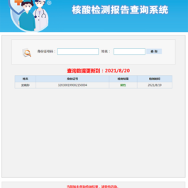 核酸检测报告查询系统源码