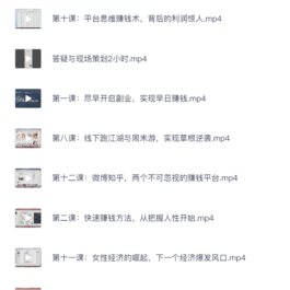 【资源】36个唯美的赚钱小点子 赚认知以外的钱月入过万低过死工资