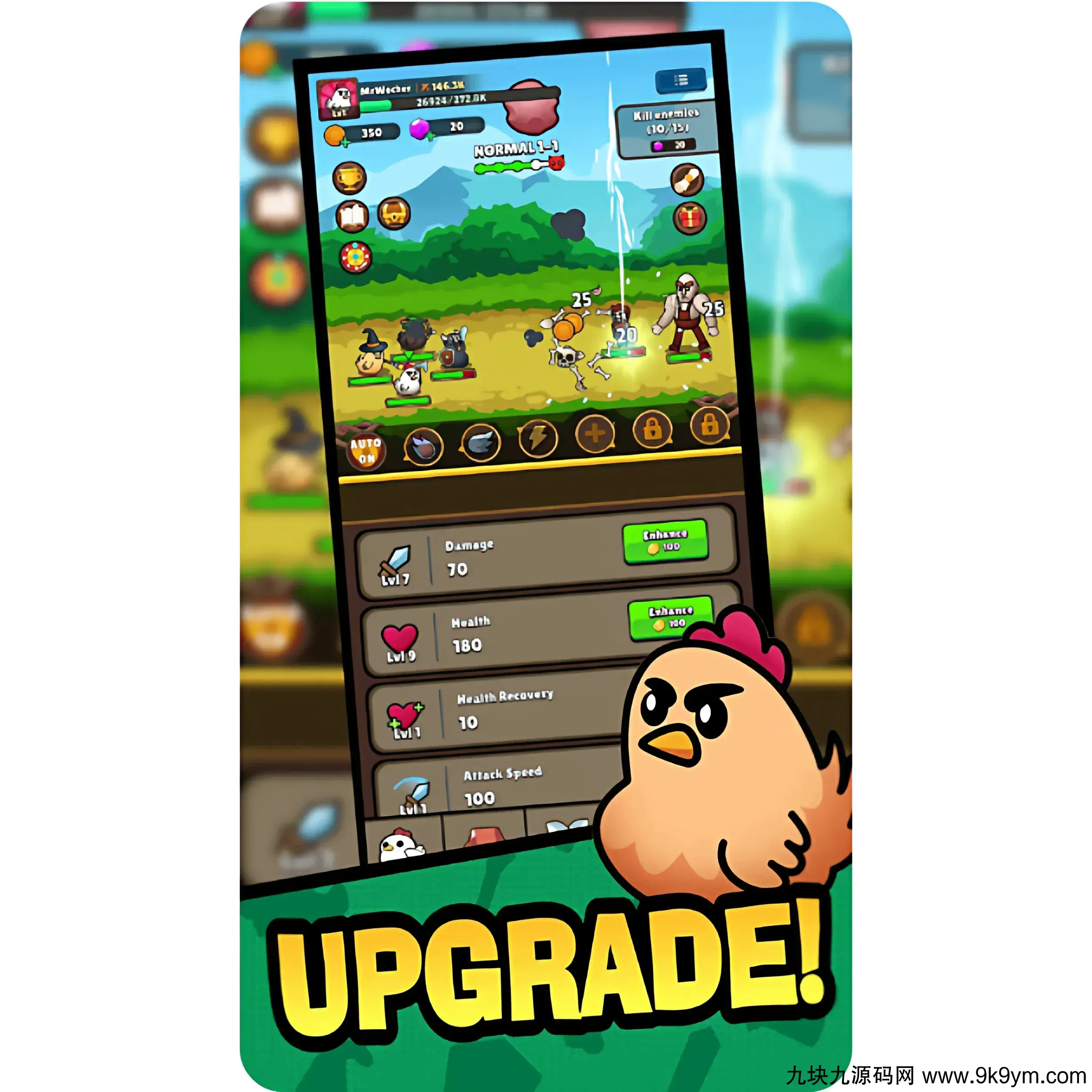 Unity 萌鸡传说 Legend Of Chicken RPG策略 精品游戏源码 益智类