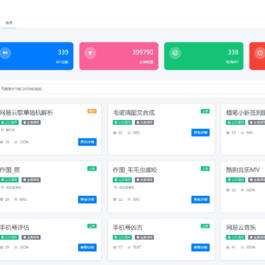 API管理系统源码 API计费系统 最新小齐二开版