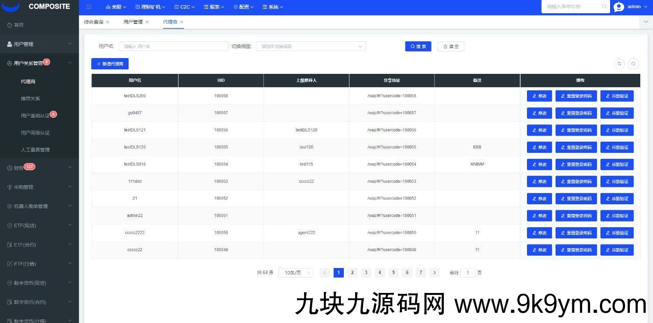 java综合交易所13国语言，股票，区块链，外汇，自带客服系统运营级，有测试