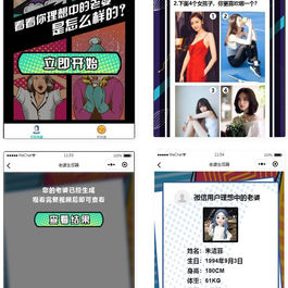 未来老婆查询生成器微信小程序源码 流量主系列