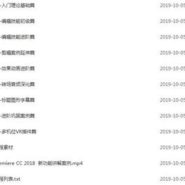 PR CC2018剪辑教程+附源素材