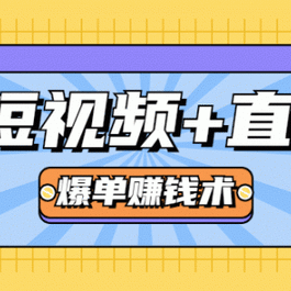 短视频+直播爆单赚钱术，0基础0粉丝 当天开播当天赚 月赚2万（附资料包）