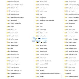 2022年新款100个HTML5模板，包含后台和各类型前端