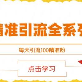 闲鱼精准暴力引流全系列课程，每天被动精准引流100+粉丝
