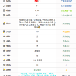 【全网首发】快手权重查询源码+接口