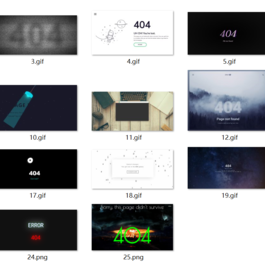 25个带有酷炫动画的创意404错误页面源码