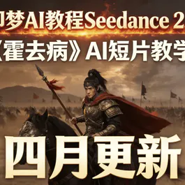 即梦AI教程Seedance 2.0霍去病AI短片教学四月更新AI短片教学